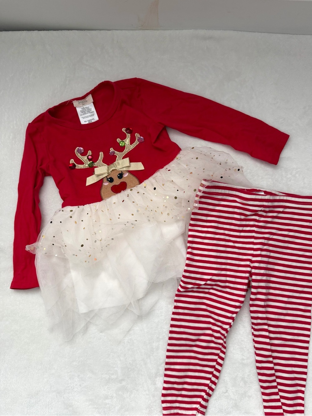 Tullabee reindeer Christmas outfit